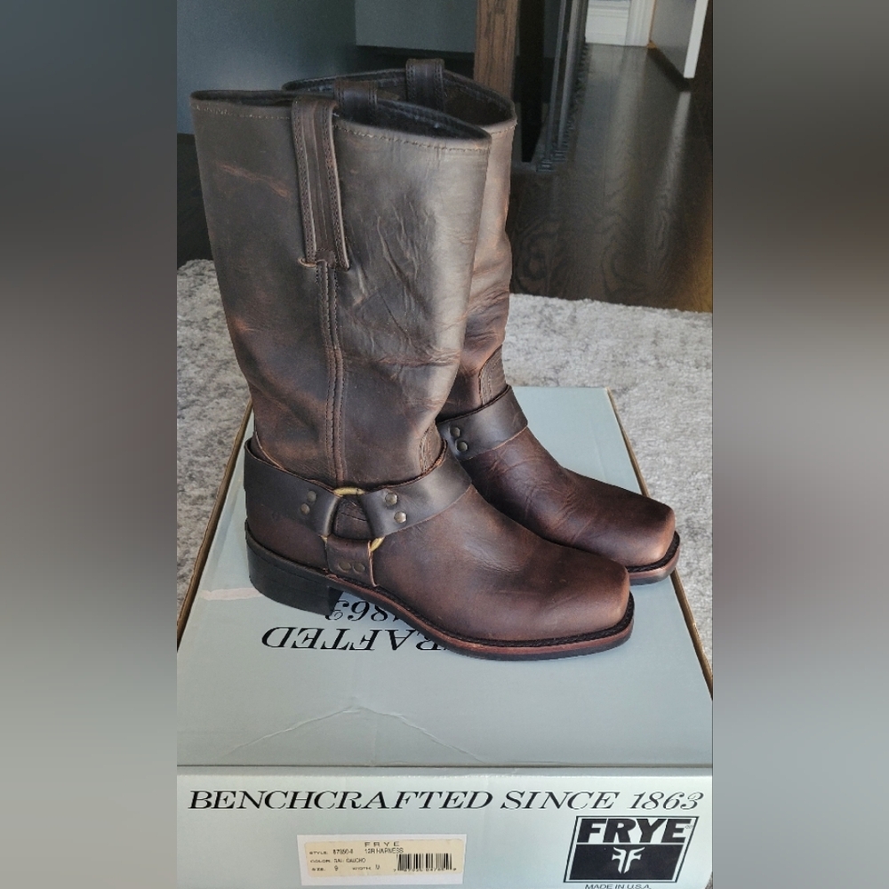 Frye 12R Harness Boots